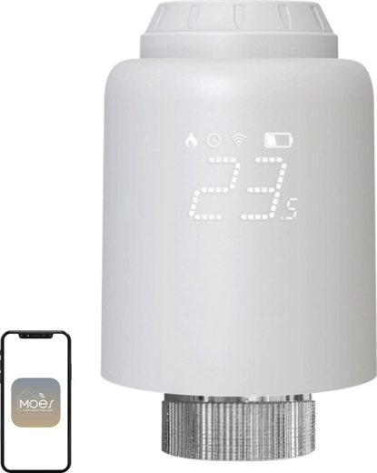 Moes viedā termostatiskā galva ZigBee Tuya ZTRV-PJ-601-MS