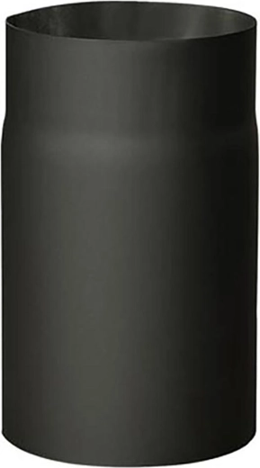 Dūmvada caurule 130 mm, garums 250 mm, biezums 1,5 mm, melna