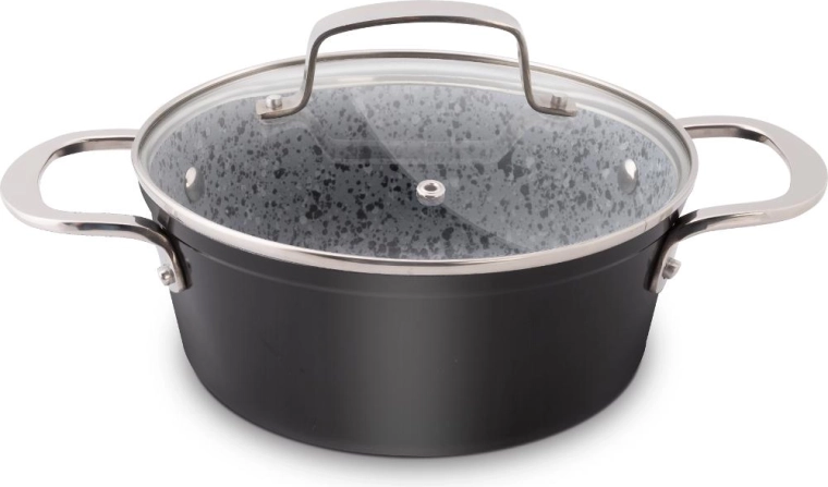 Lamart granite saucepan with lid 18 cm