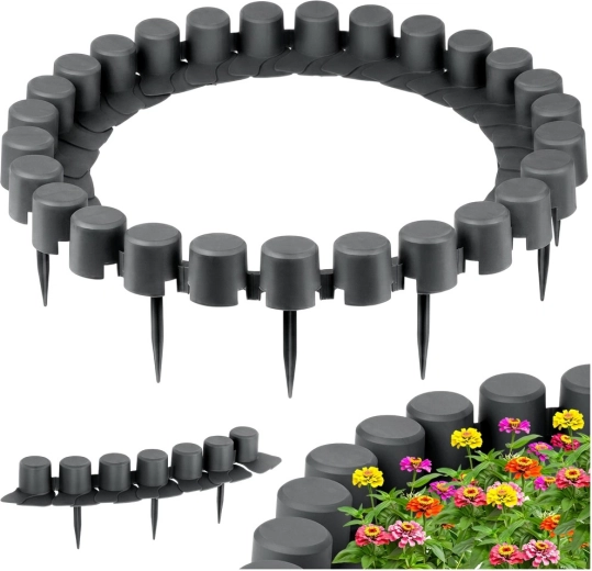 Gray Garden Palisade 220 cm, 4 pcs