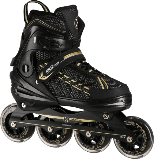 Skrituļslidas NILS Extreme – Melni zelta (kods 691222-1)