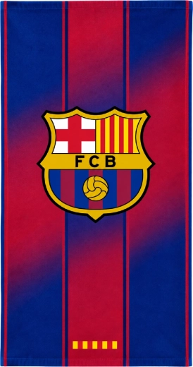 Ātri žūstošs FC Barcelona dvielis ar emblēmu