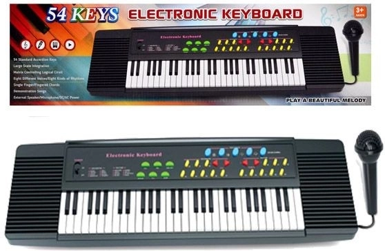 Bērnu ērģelītes (keyboard) ar mikrofonu 50 cm - 1 gab.