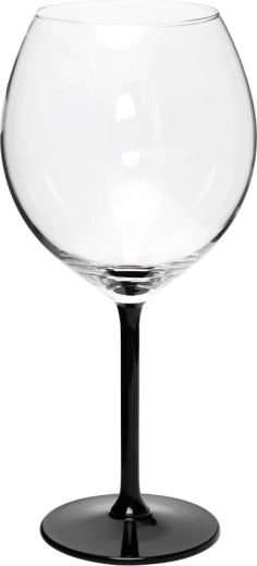 XXL glāze uz kājiņas 700 ml ar melnu kājiņu
