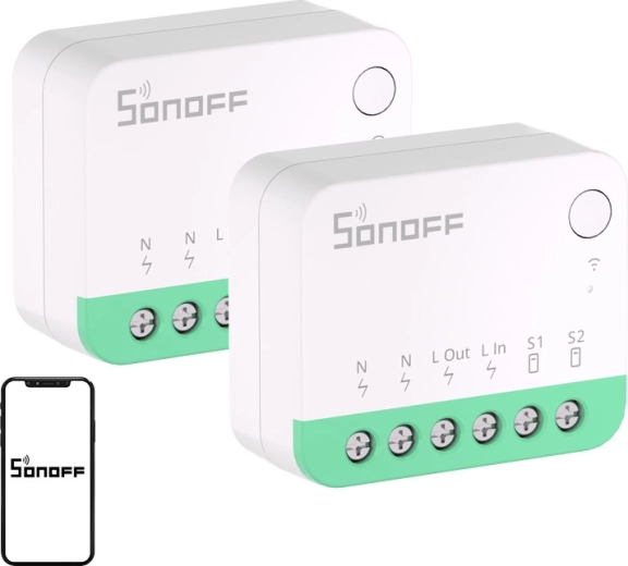 Sonoff minir4m extreme matter Wi‑Fi slēdzis (2 gab.)