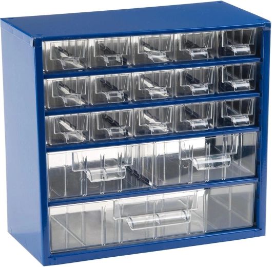 Metāla organizators ar atvilktnēm TOKOZ, 30,5 × 28 × 15,5 cm, zils