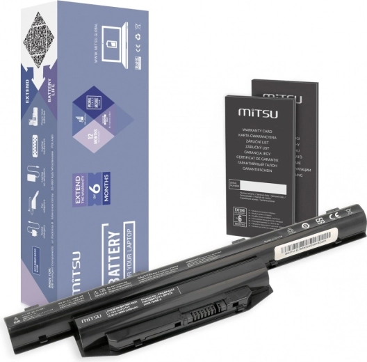 MITSU Battery for Fujitsu Lifebook E753 4400 mAh 48 Wh