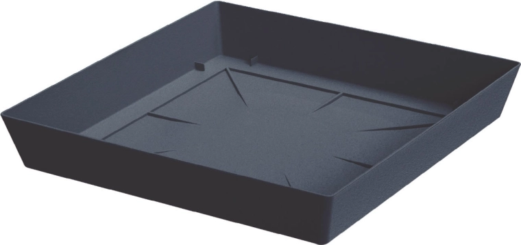 LOFLY Square Plant Pot Saucer 24.5 × 24.5 cm Anthracite