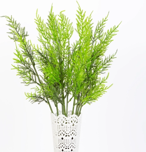 Mākslīgs iespraužams augs, zaļš, 9 × 45 cm
