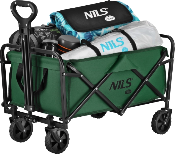 Folding camping cart green NILS Camp NC4306
