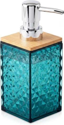 Tirkīzzils dozators šķidrajām ziepēm 300 ml - 1 gabals