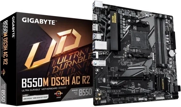 Gigabyte B550M DS3H AC R2 microATX mātesplate AM4