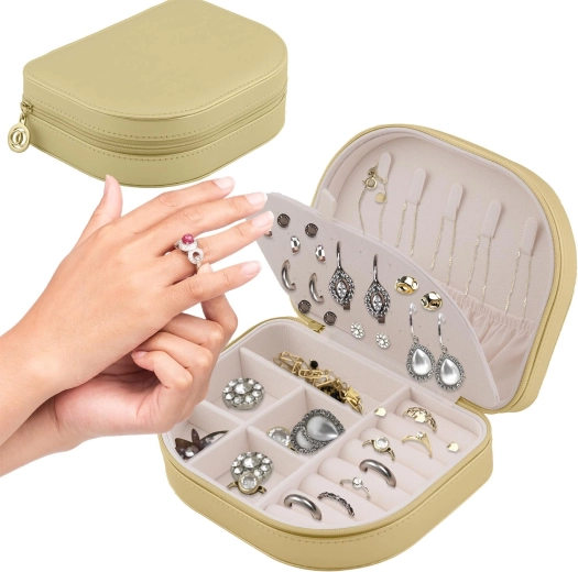 Massido MS-707 Travel Jewelry Case – Gold