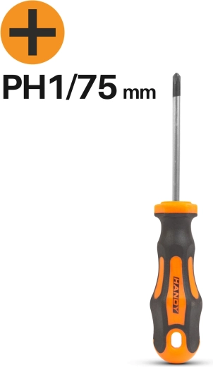 Krustveida skrūvgriezis PH1, 75 mm