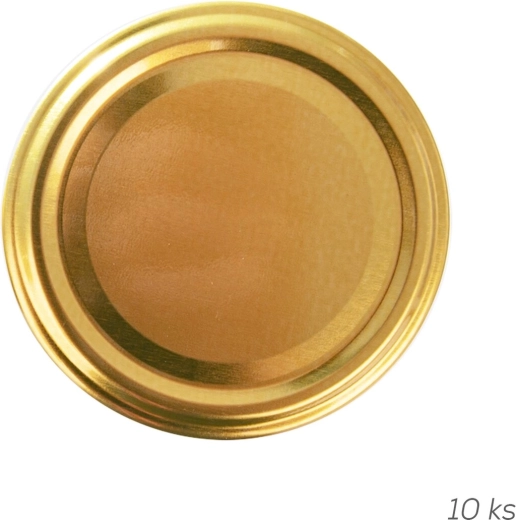 Metāla konservēšanas vāciņš twist-off Gold 82 mm, 10 gab.
