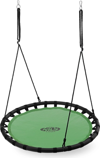 NILS Camp šūpoles “putna ligzda” 120 cm, zaļas