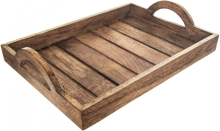 Mango Wood Serving Tray 35.5 × 25.5 cm