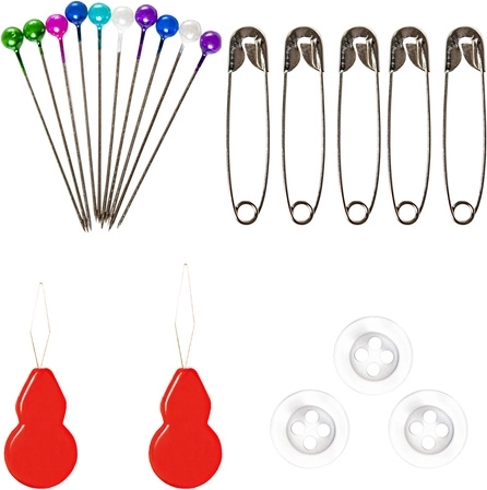Needles, pins and accessories always at hand