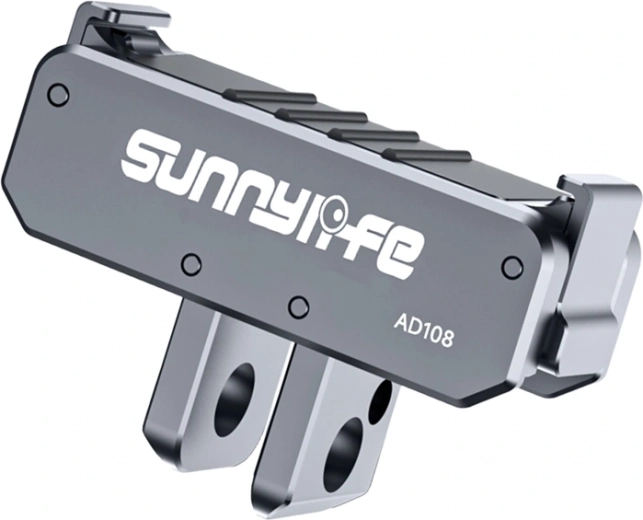 Sunnylife aluminum bi-directional magnetic mounting adapter for Osmo Nano and Osmo Action 6