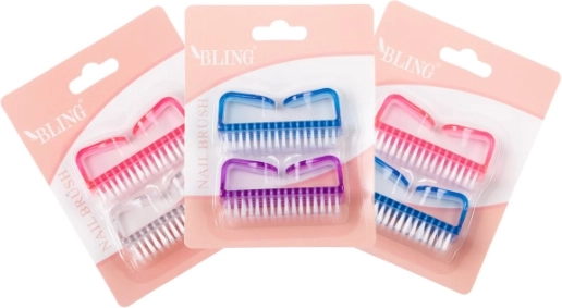 BLING manicure and pedicure brush, set of 2, thickness 2 cm