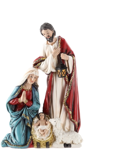 Betlēmes figūriņa – Jēzus piedzimšana, Svētā ģimene 23 cm