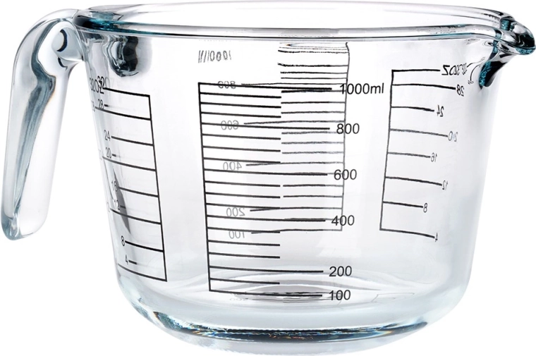 Precise measurement in ml and fl oz
