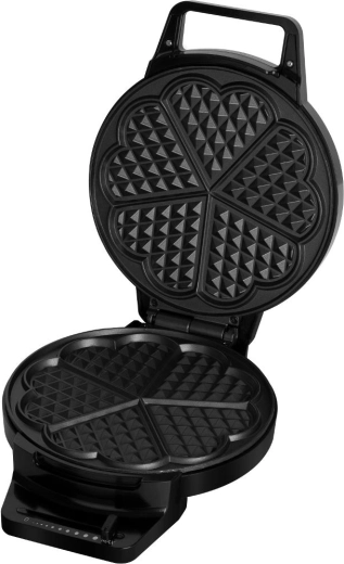 Five heart-shaped waffles at once