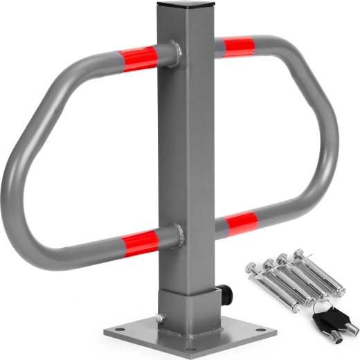 Folding parking lock 50 cm with key and reflective stripes
