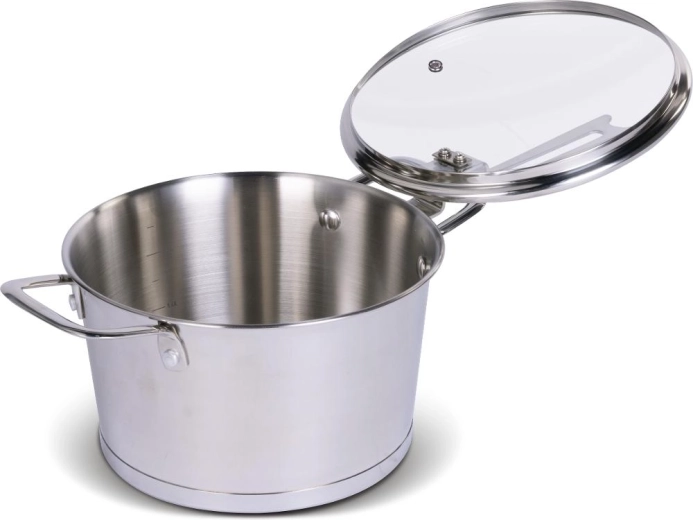 Glass lid with a steam vent