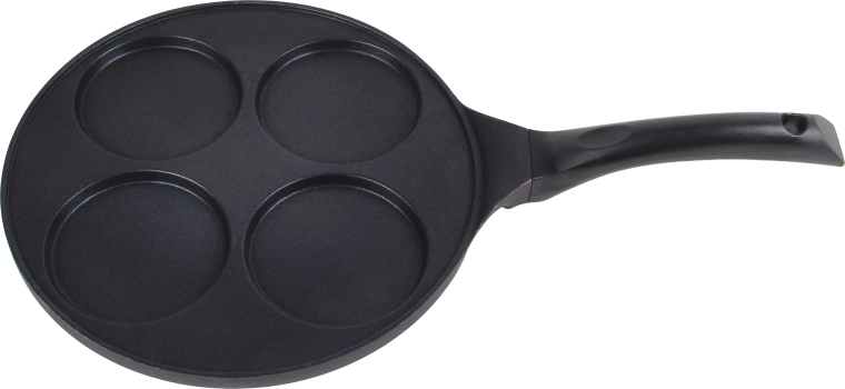 Kitchisimo 26 cm pancake pan for 4 pancakes with non-stick coating