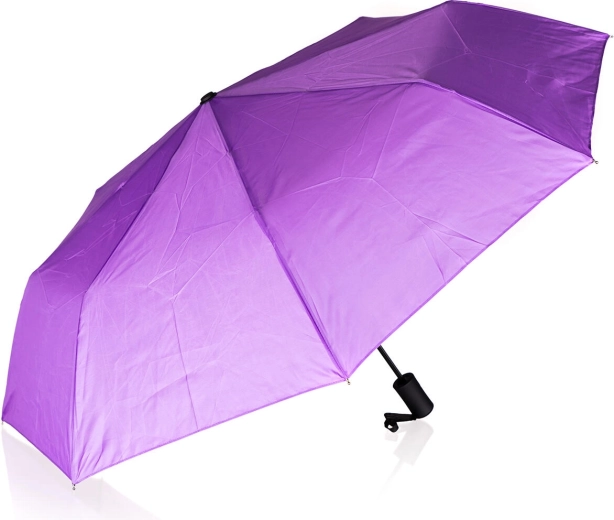 Saliekams violets lietussargs 52 cm ar automātisku atvēršanu