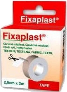 Fixaplast tekstila līmplāksteris rullī 2,5 cm × 2 m