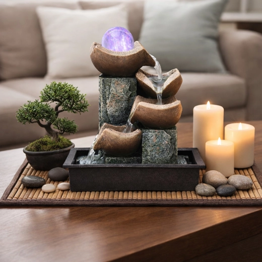 LED light effect for an evening ambiance