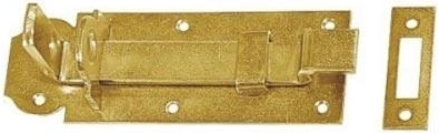 Slēdzama aizbīdne, Z tips 120 × 45 × 5 mm, galvaniski dzeltenais cinks