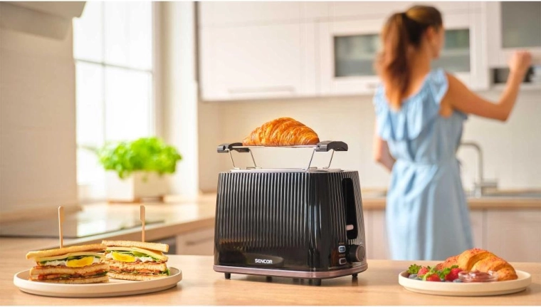 Heating bread on the reheating rack