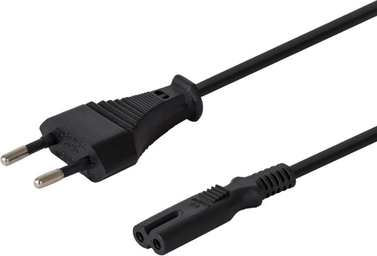 Flat power cable two-pin C7, 3 m