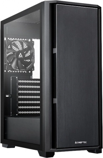 Melns Chieftec Midi Tower datora korpuss