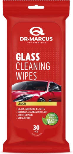 Dr. Marcus Titanium Lemon Cleaning Wipes for Interior Glass, 30 pcs