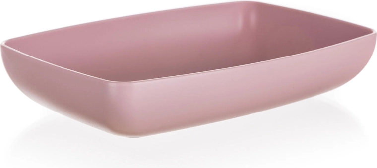 Servēšanas paplāte CULINARIA 18 × 12 × 3,5 cm – rozā, plastmasas