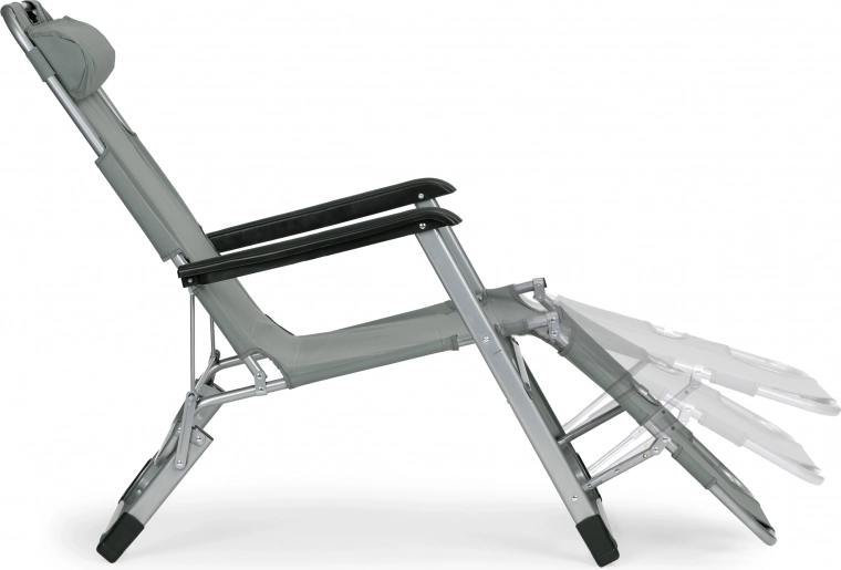 Regulējams kāju balsts un galvas spilvens