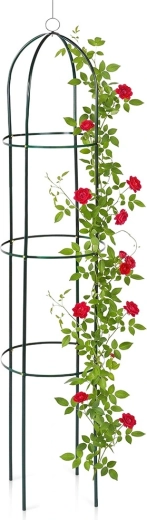 Vilde dārza obelisks kāpelējošiem augiem 36 × 36 × 194 cm, zaļš