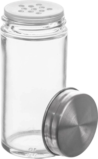 Stikla garšvielu trauks ar sietiņu 100 ml