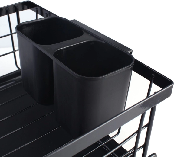 Adjustable cutlery holder with 2 compartments