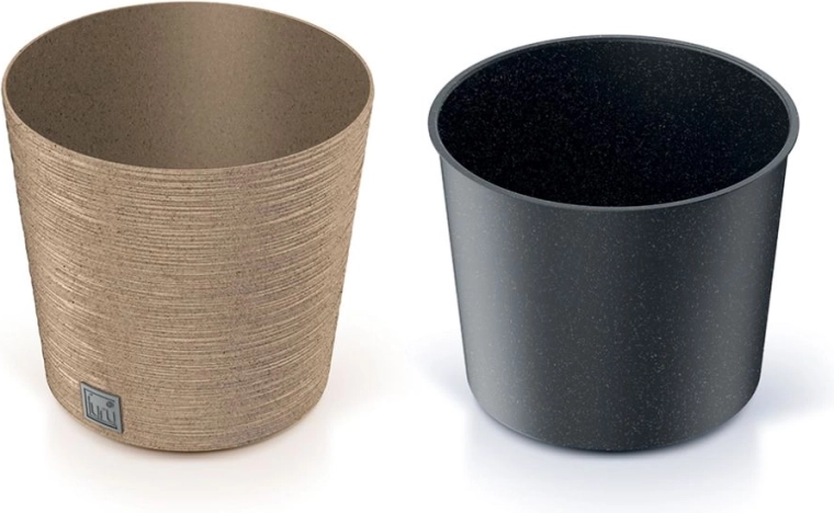 Furu Round Low Eco Wood Planter 30 cm – Naturo