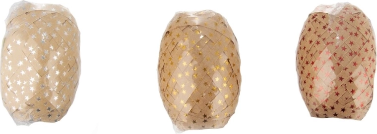 Papīra kraft lenta bēša 0,5 cm, 10 m (assort)