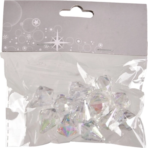 Plastic UH Pebbles in Silver (12 pcs)