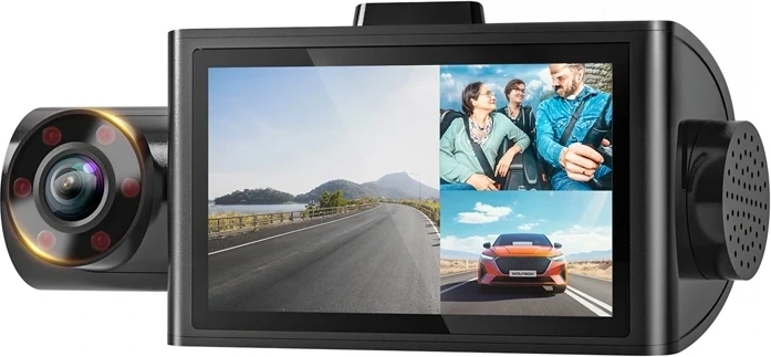 WOLFBOX i07 trīskārša videoreģistratora kamera ar Wi-Fi un GPS