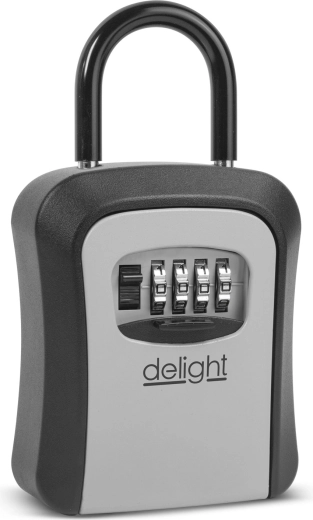 Portable key safe with combination lock