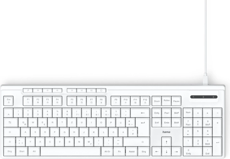 Wired Keyboard White