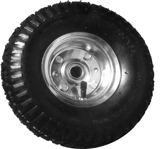 Pneumatic hand truck wheel 260/20 mm with metal rim - 1 piece